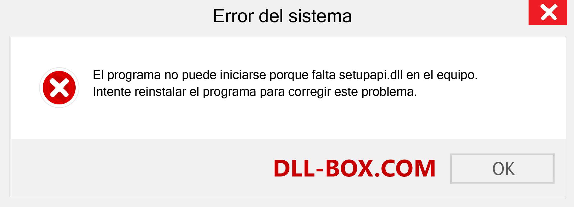 ¿Falta el archivo setupapi.dll ?. Descargar para Windows 7, 8, 10 - Corregir setupapi dll Missing Error en Windows, fotos, imágenes