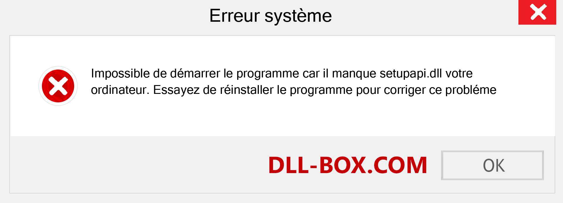 Le fichier setupapi.dll est manquant ?. Télécharger pour Windows 7, 8, 10 - Correction de l'erreur manquante setupapi dll sur Windows, photos, images